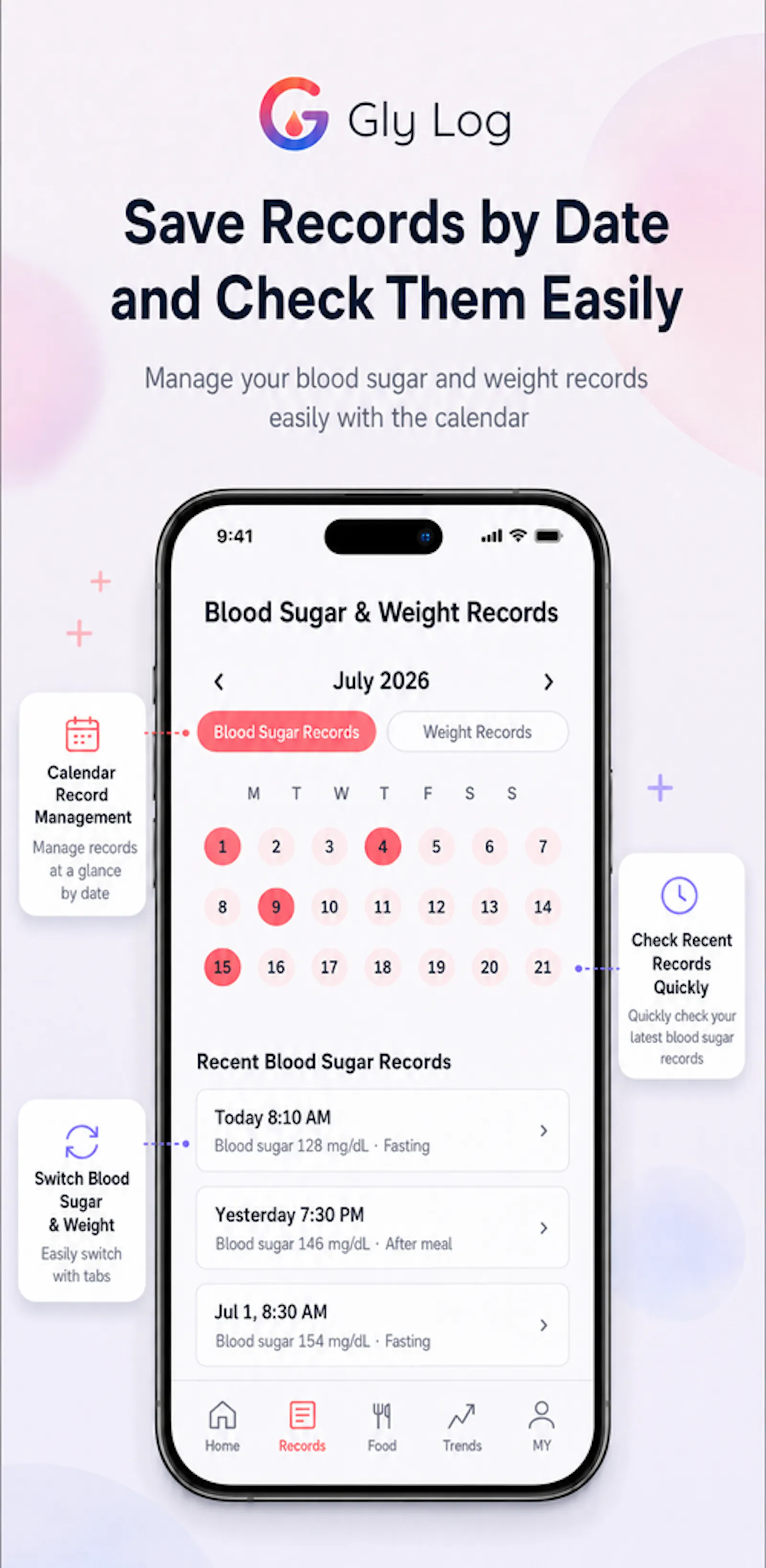 Gly Log - Blood Sugar Tracker screenshot 7