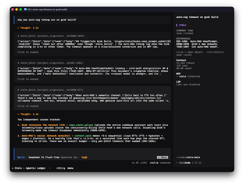Stele - Agentic Ledger screenshot 7