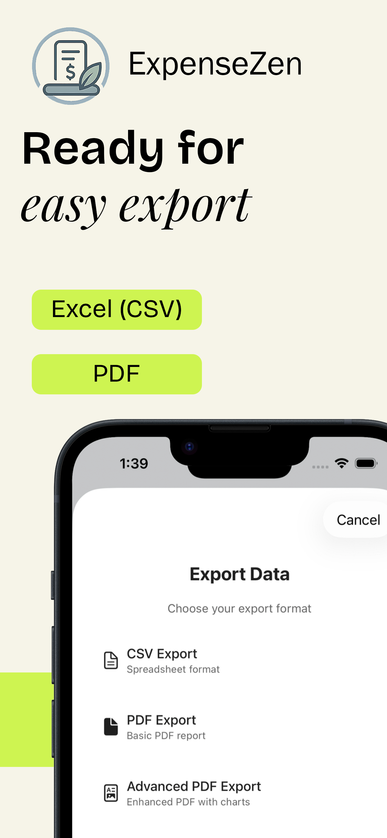 ExpenseZen - Screenshot 5 showing product features and functionality