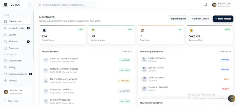 Legal Case Management screenshot 3
