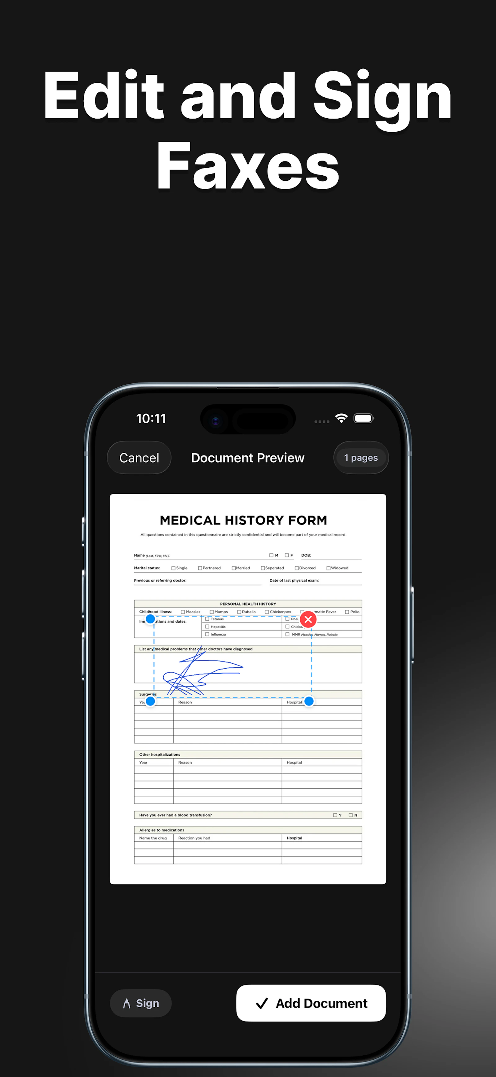 Faxend - Fax from iPhone screenshot 4
