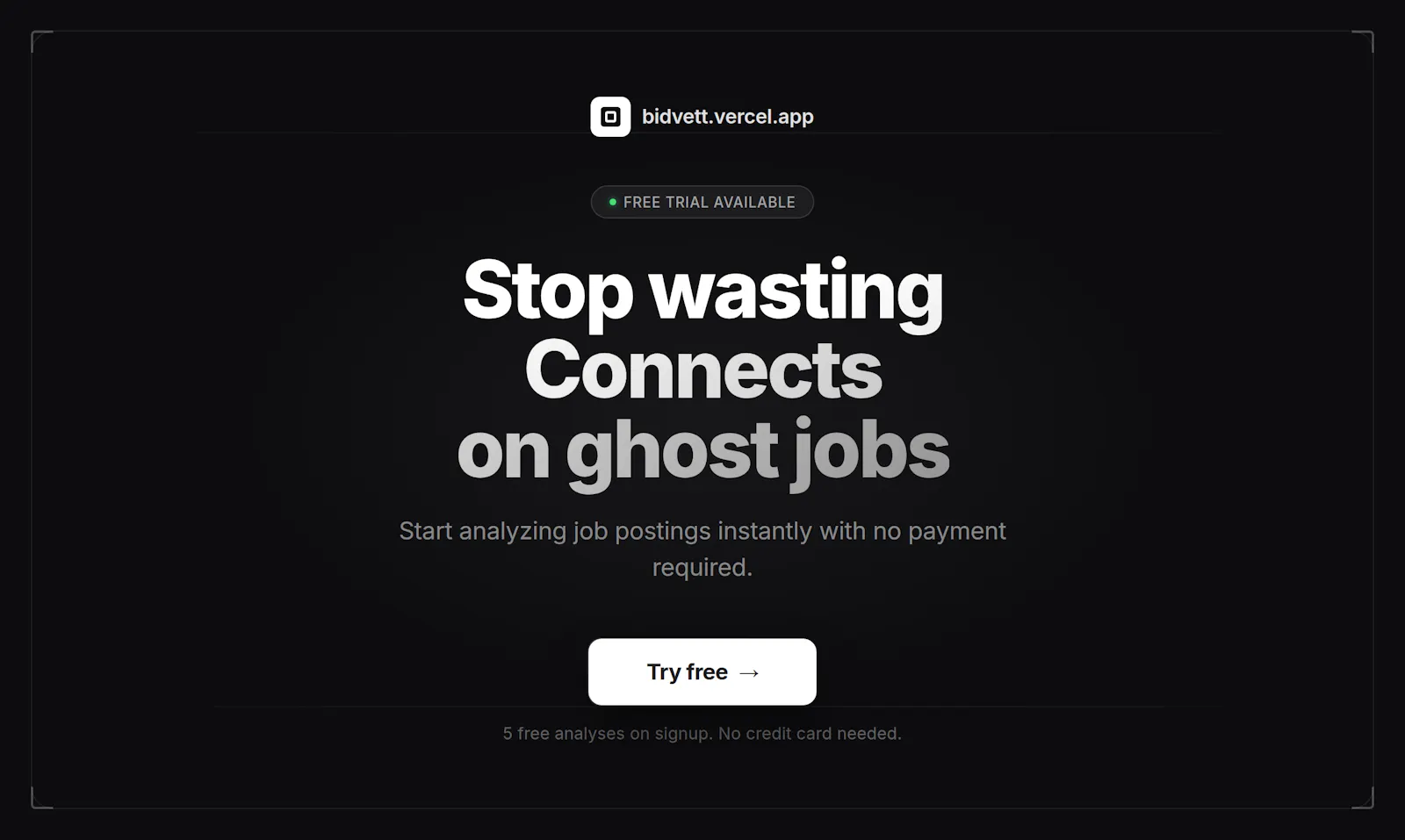 BidVett screenshot 1