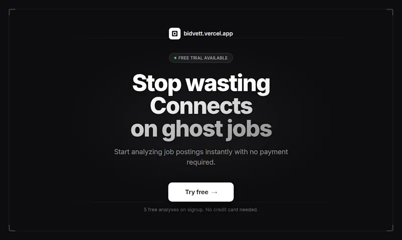 BidVett screenshot 1