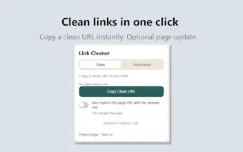 Clean Link (Chrome Extension) gallery image