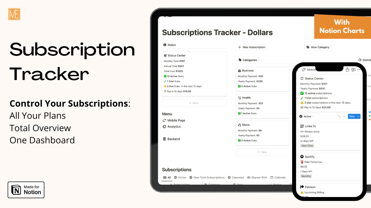 Subscription Tracker