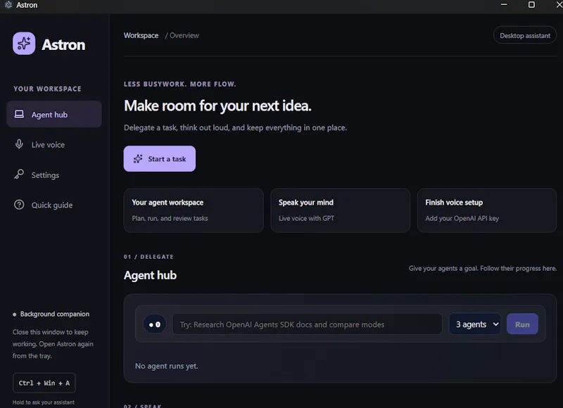 Astron screenshot 2