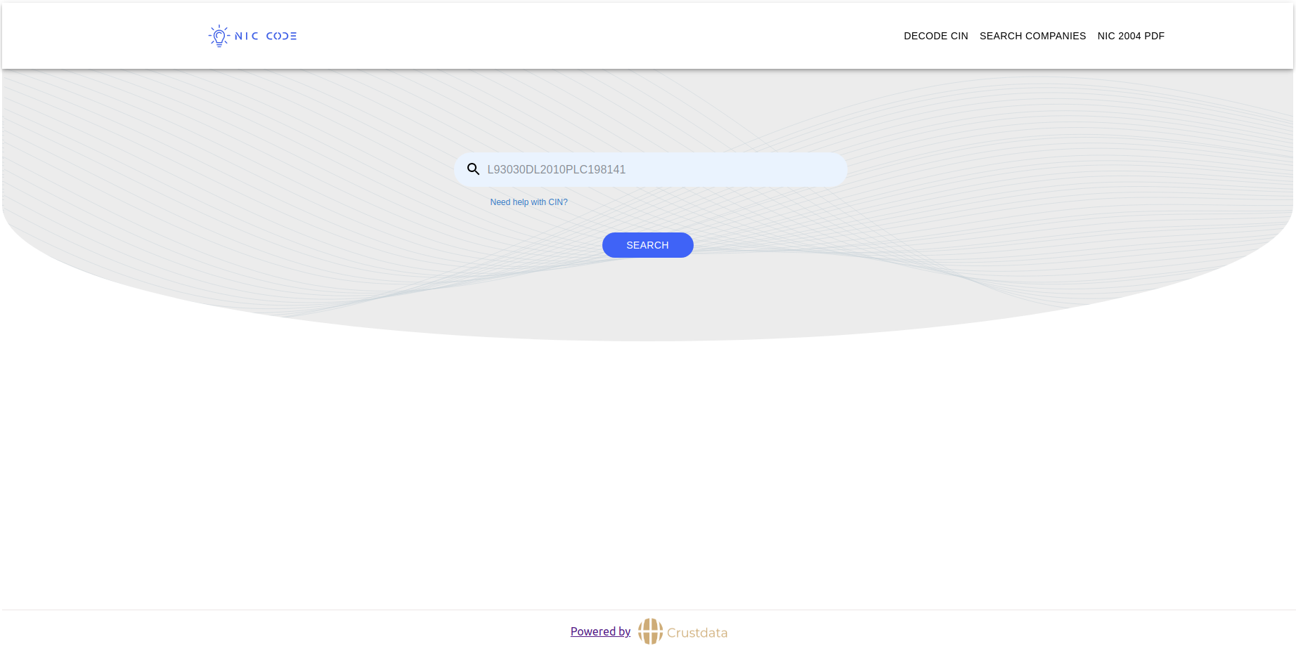 NIC Code Search gallery image