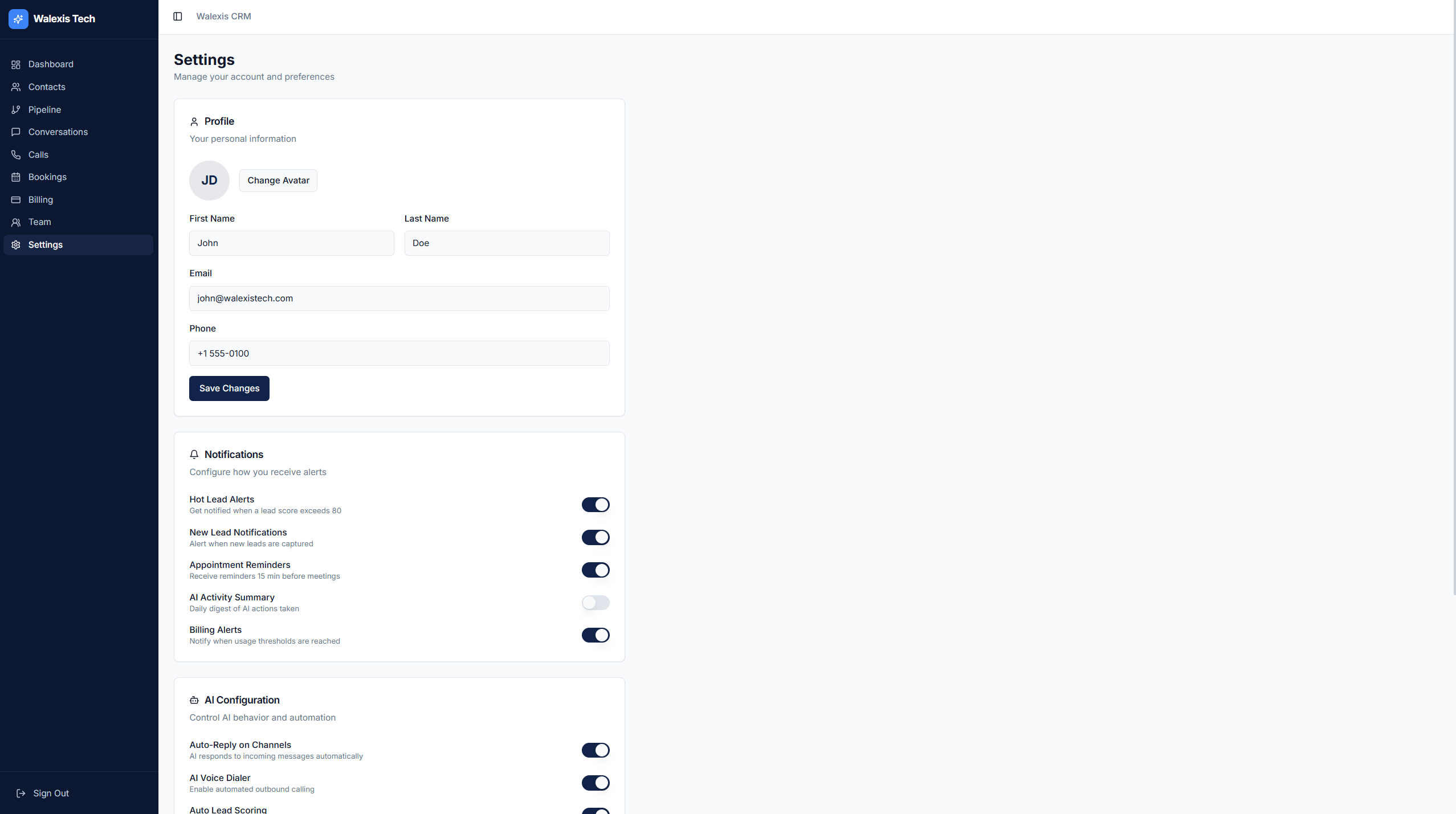 Walexis AI - Custom AI Sales System gallery image
