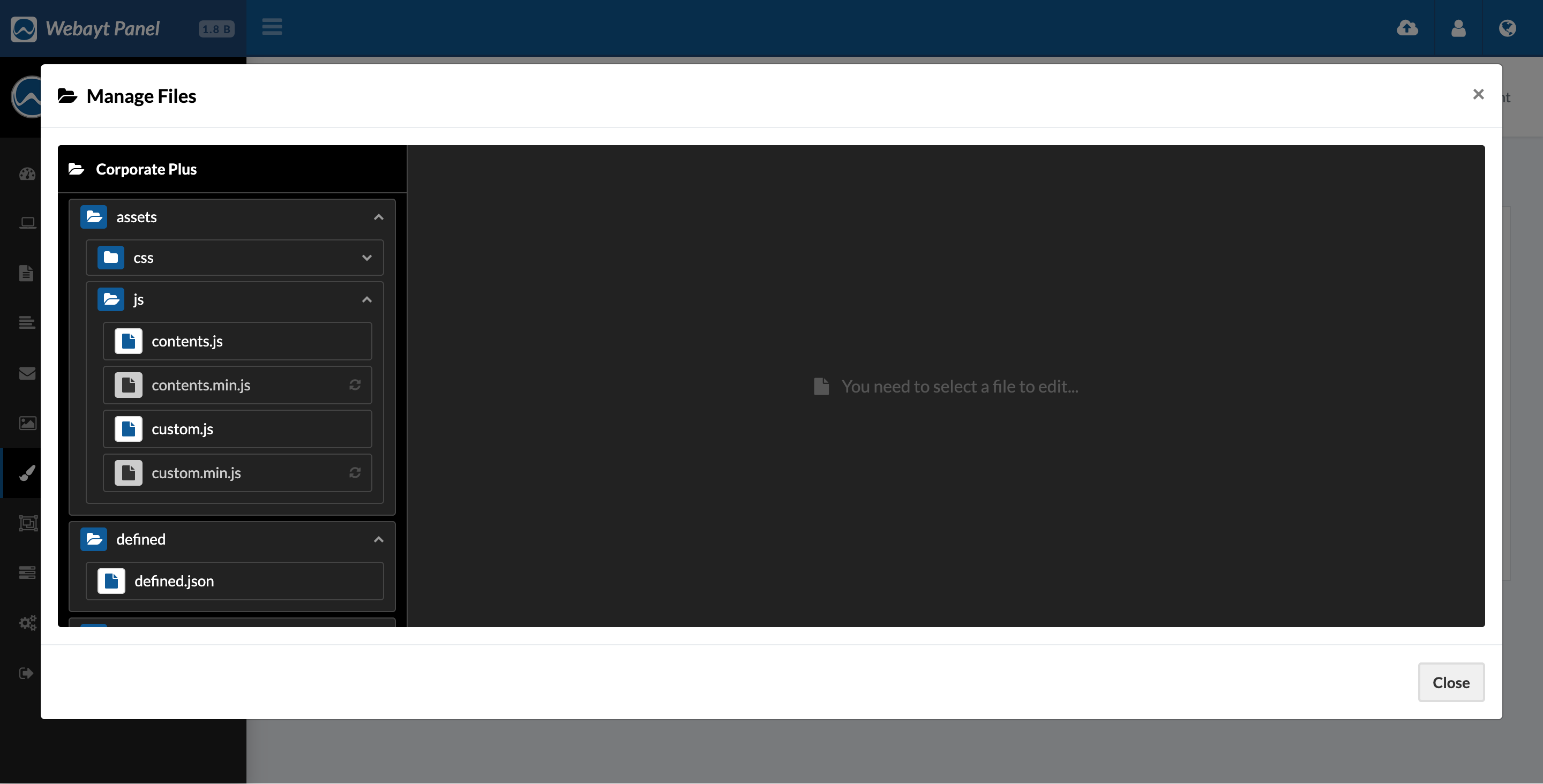 Webayt Content Management System gallery image