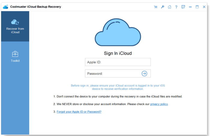 coolmuster iCloud备份恢复 - 有选择地恢复计算机上的iCloud备份文件。媒体2
