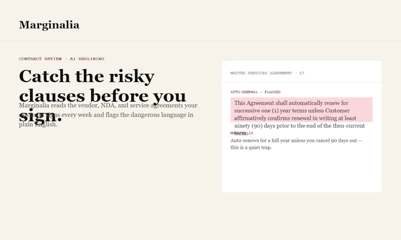 Marginalia screenshot 1