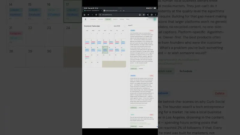 Curb Social screenshot 1 (video preview)