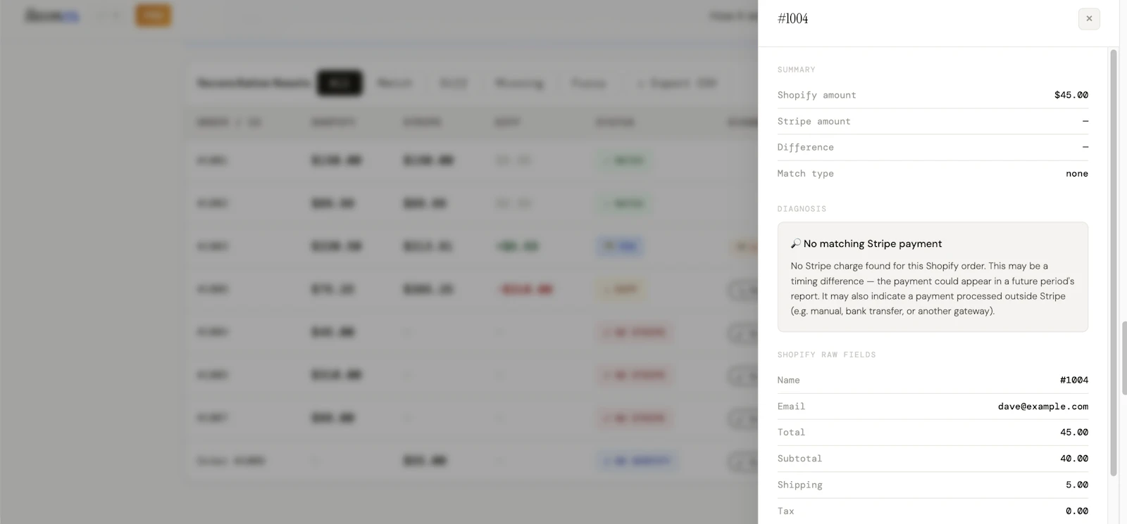 Reconcra — Shopify & Stripe Reconciler screenshot 5