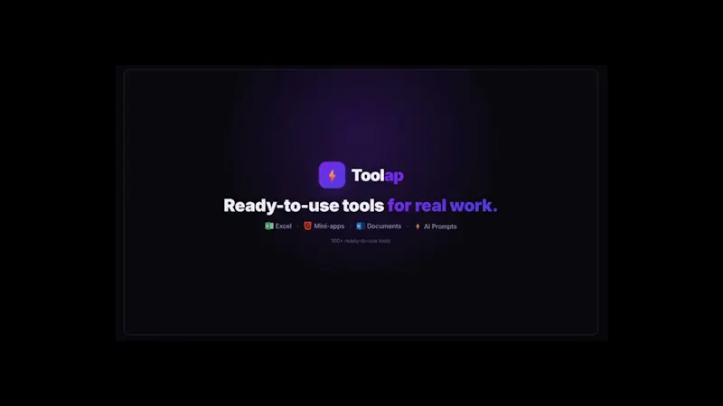 Toolap screenshot 1 (video preview)