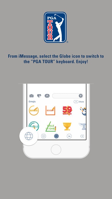 PGA TOUR Emoji Keyboard gallery image