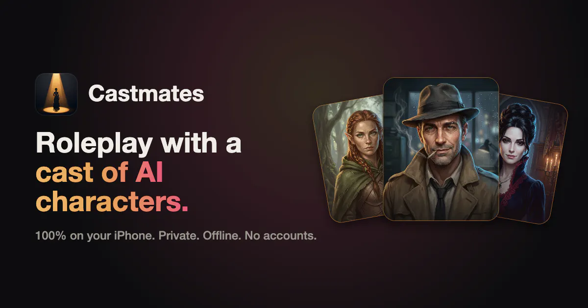 Castmates: Offline AI Roleplay 截图