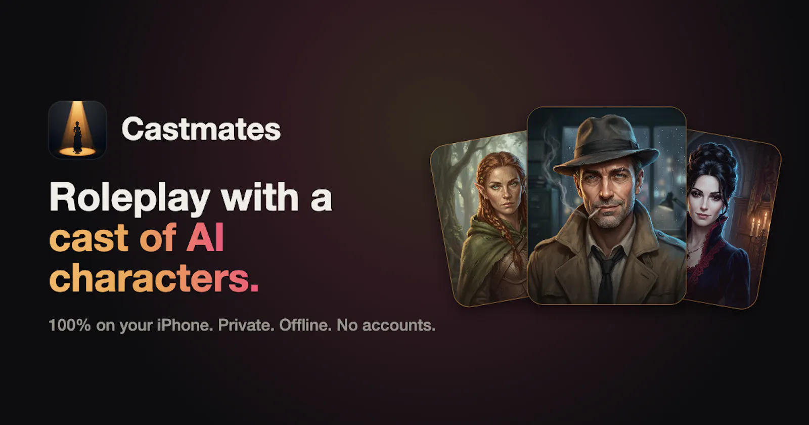 Castmates: Offline AI Roleplay screenshot 1