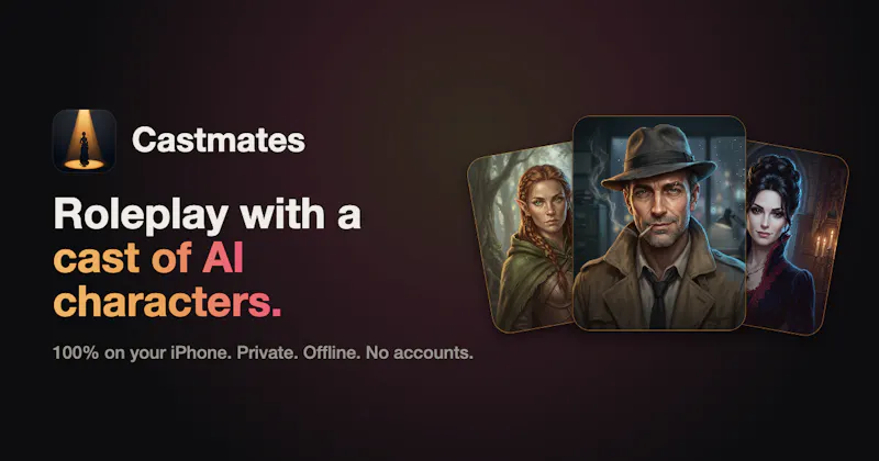 Castmates: Offline AI Roleplay screenshot 1