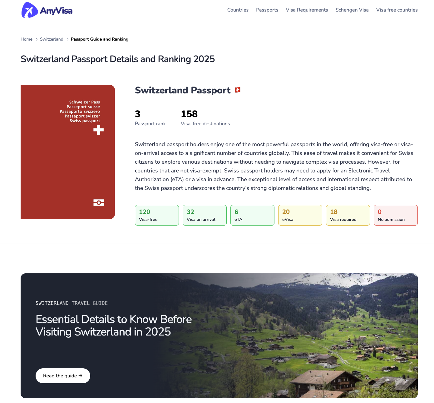 Anyvisa - Vize Gereksinimleri, Seyahat Bilgileri ve Pasaport Sıralaması medya 3