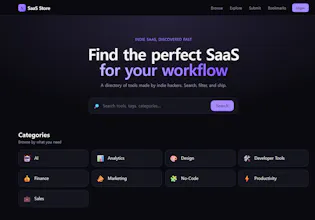 SaaS Store — Discover indie SaaS gallery image