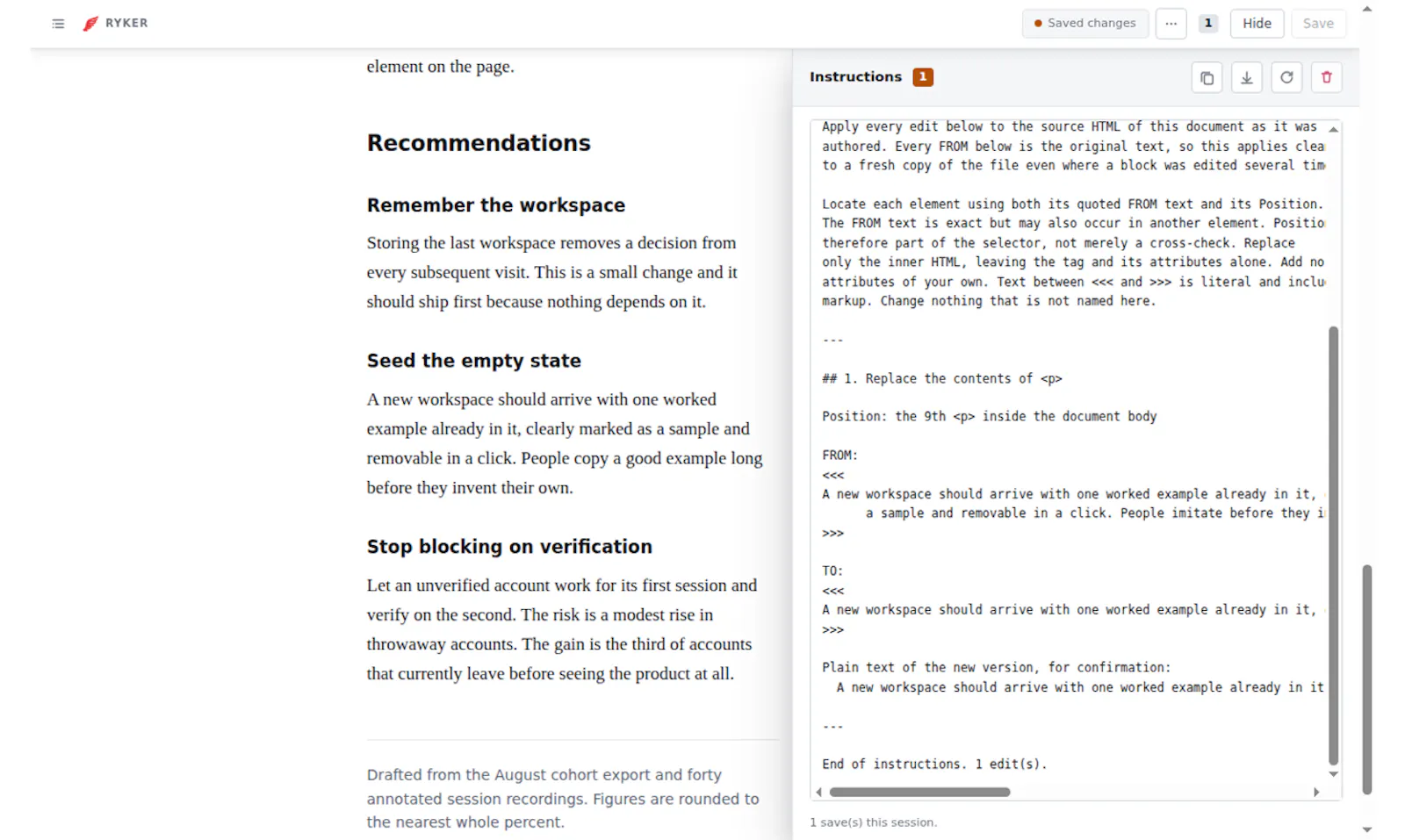 Ryker - Inline HTML & Markdown Editing screenshot 6