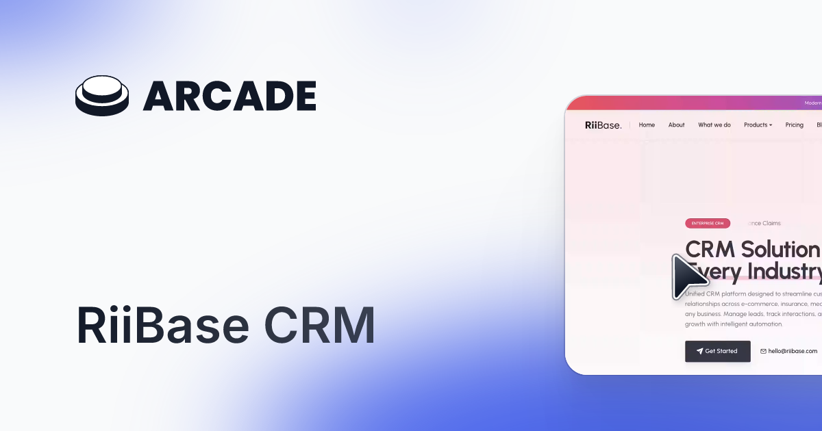 Riibase - Main product screenshot demonstrating key features and user interface