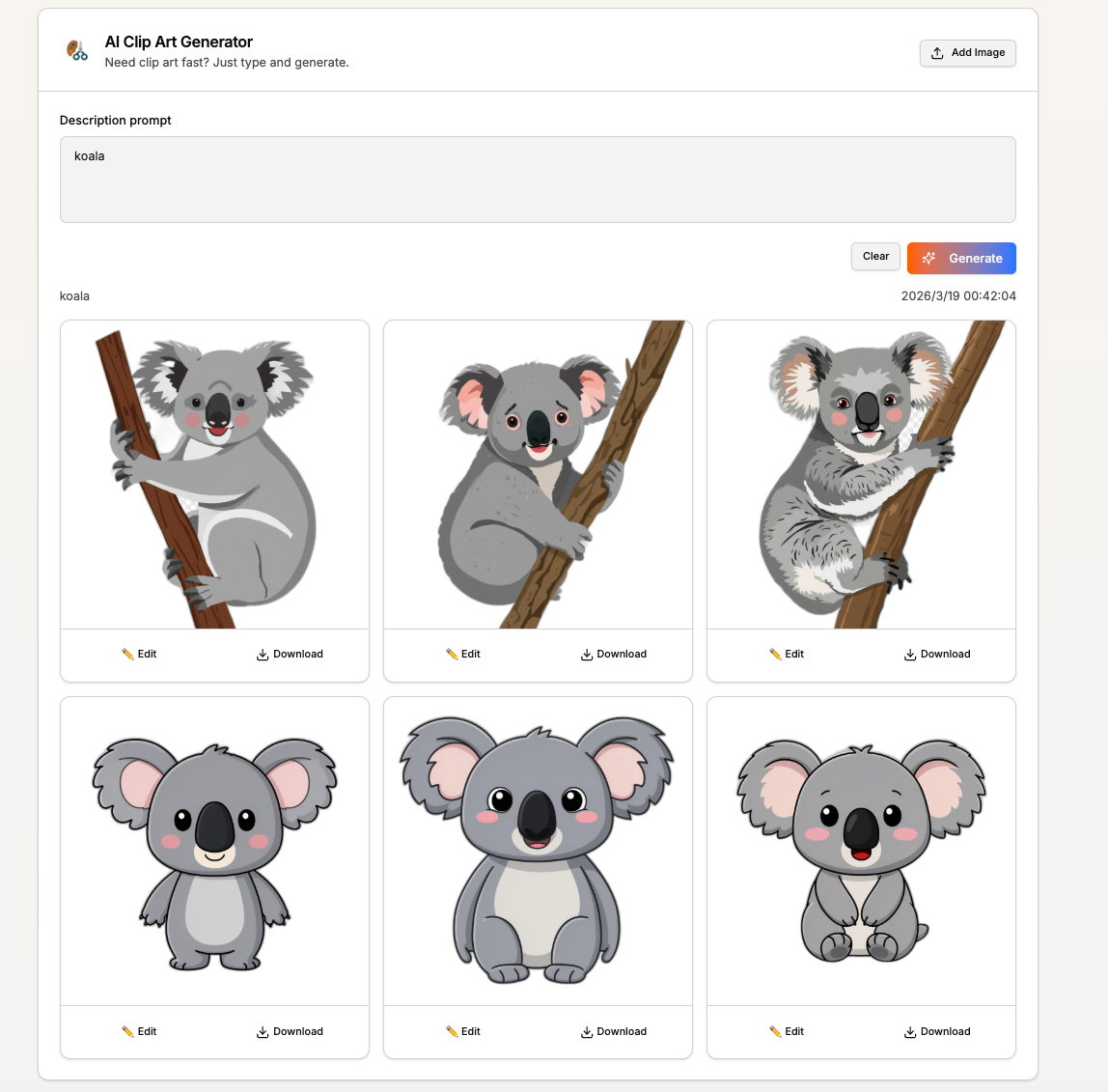 ClipArt AI gallery image