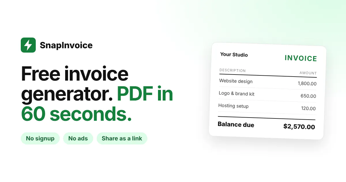 SnapInvoice gallery image