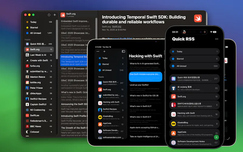 Quick RSS screenshot 1