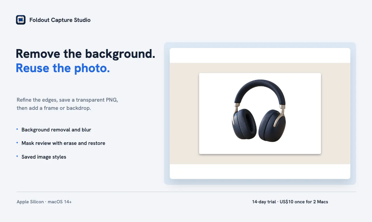 Foldout Capture Studio gallery image