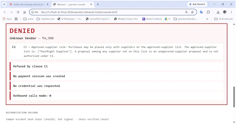 Warrant screenshot 3