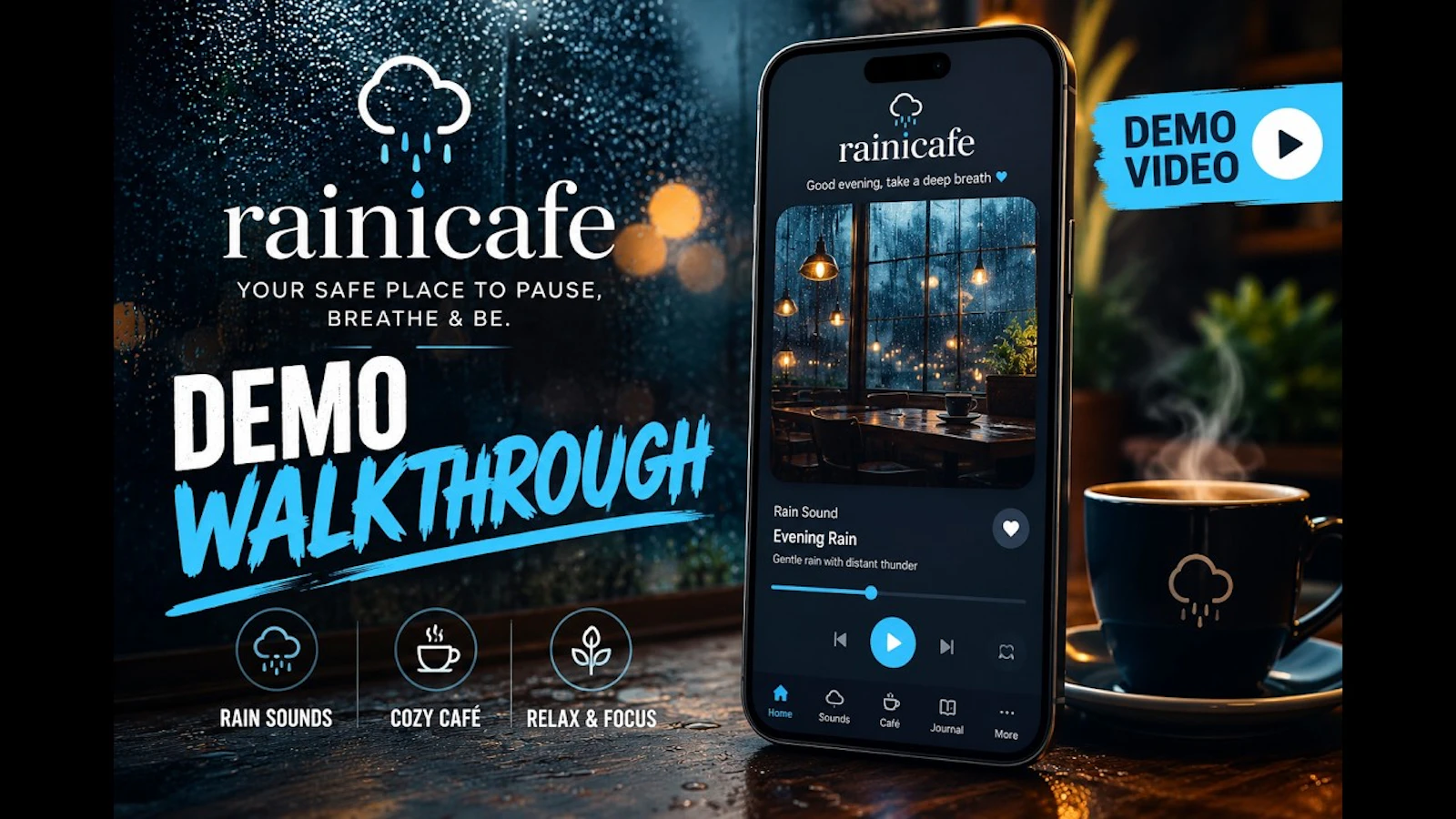 Rain Night Café screenshot 1 (video preview)
