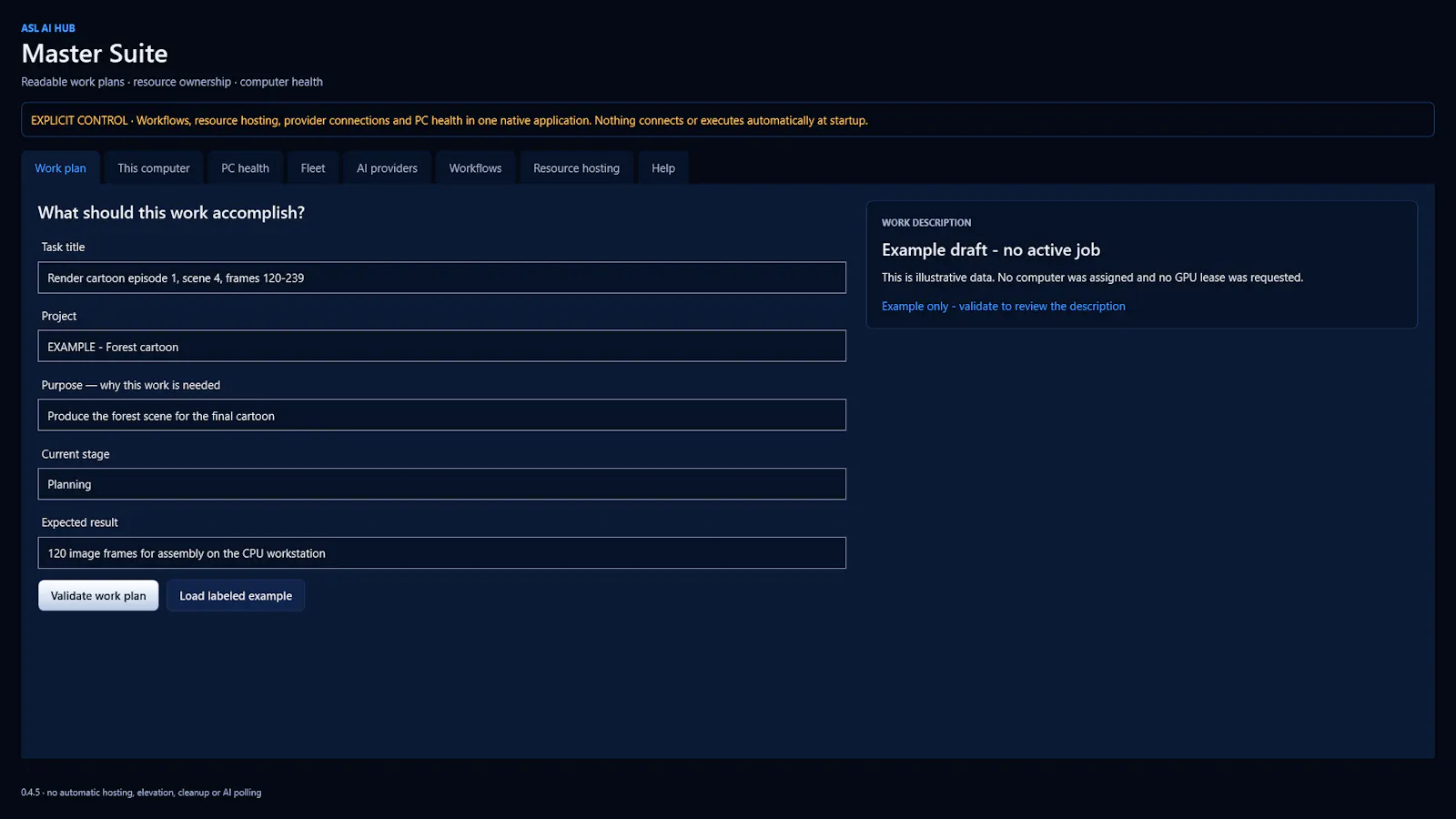 ASL AI Hub Master Suite screenshot 2