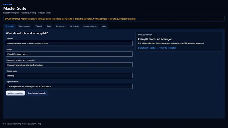 ASL AI Hub Master Suite screenshot 2