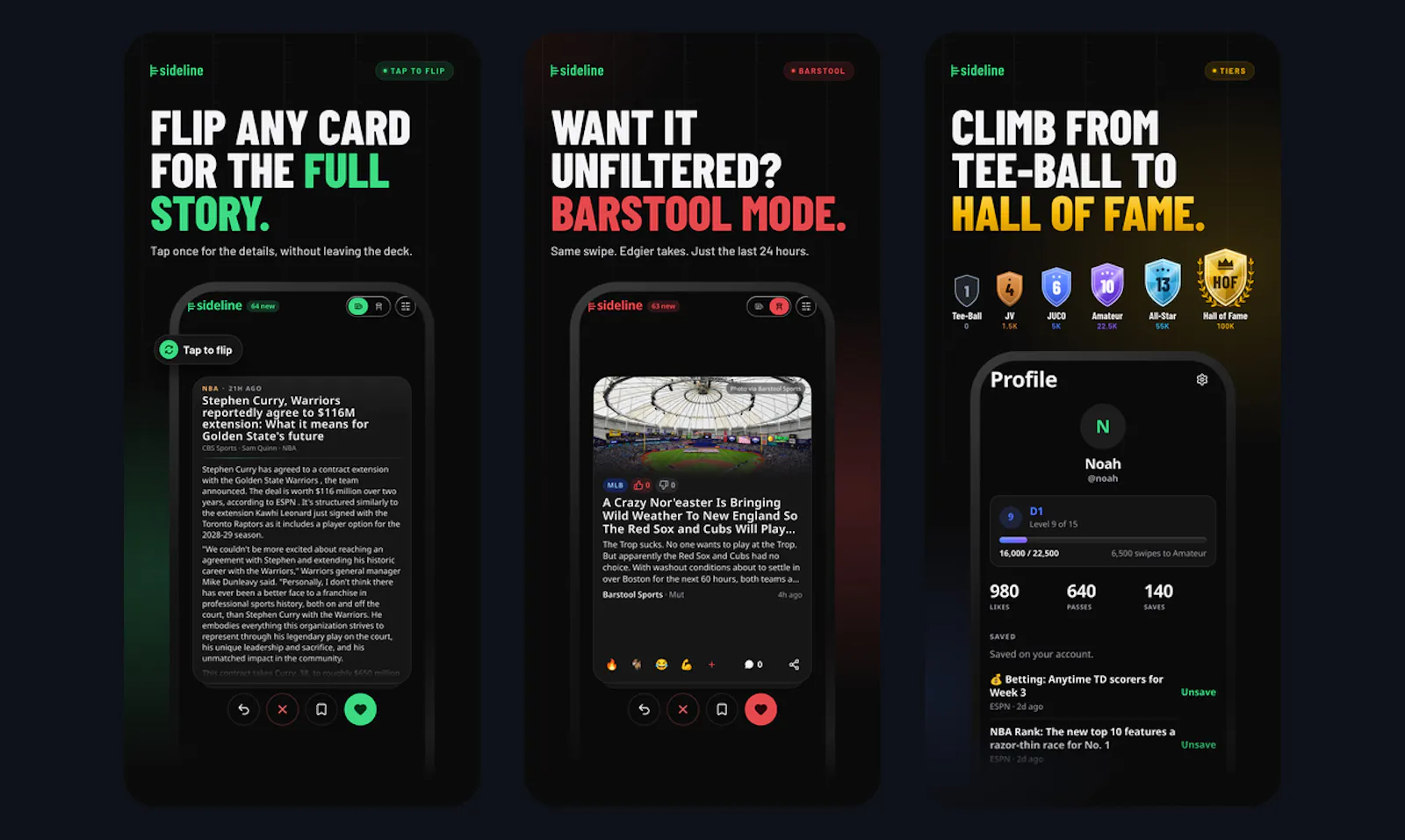 Sideline screenshot 2