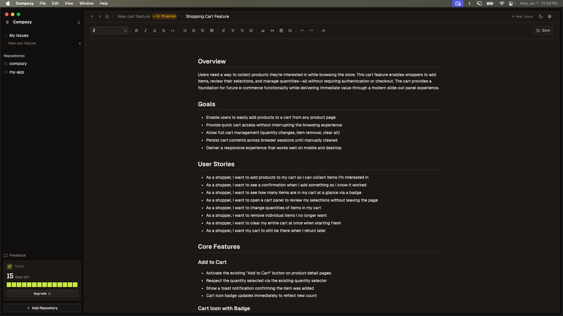 Compozy gallery image