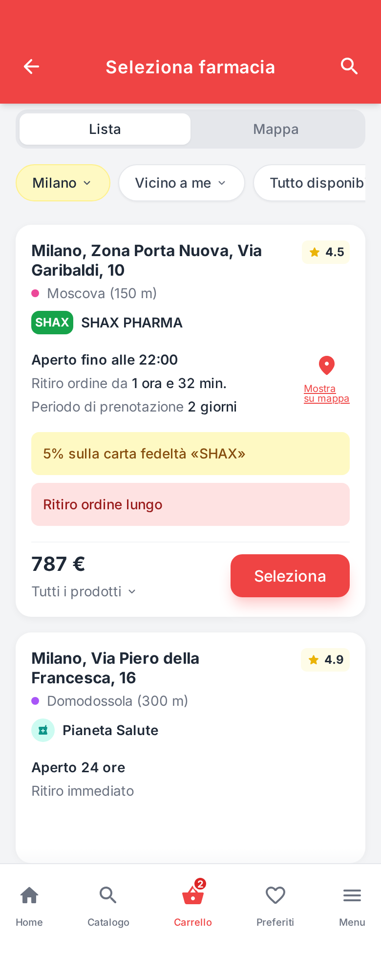 FarmaciaFacile - Screenshot 4 showing product features and functionality