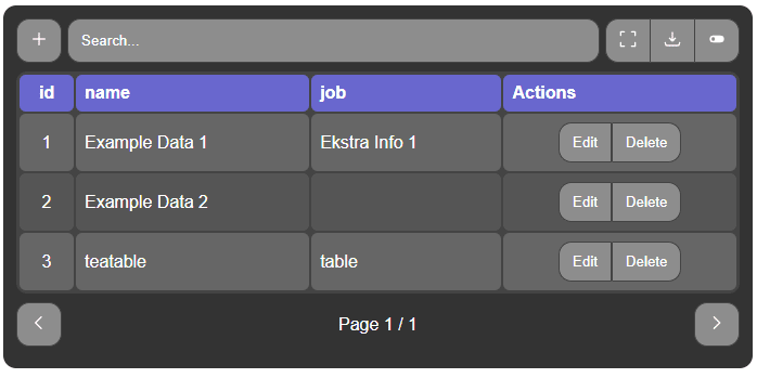 Mídia 1 de Teatable: Dynamic Crud Table Creator