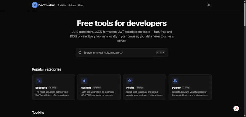 DevTools Hub screenshot 6