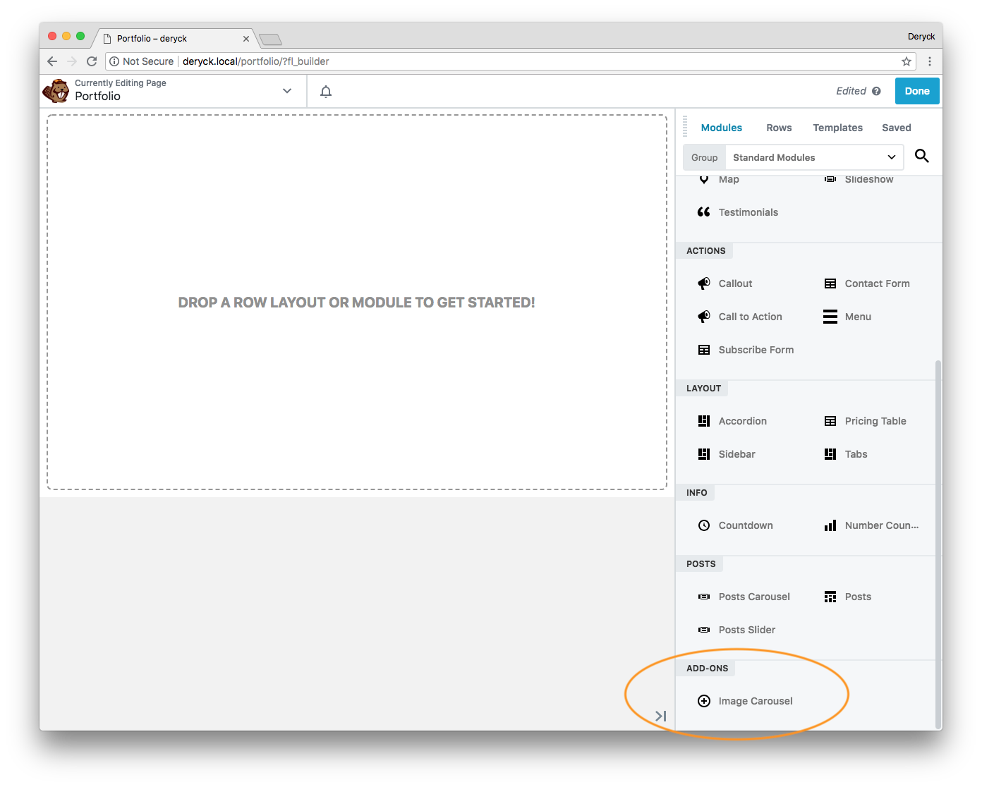 Image Carousel Addon for Beaver Builder gallery image