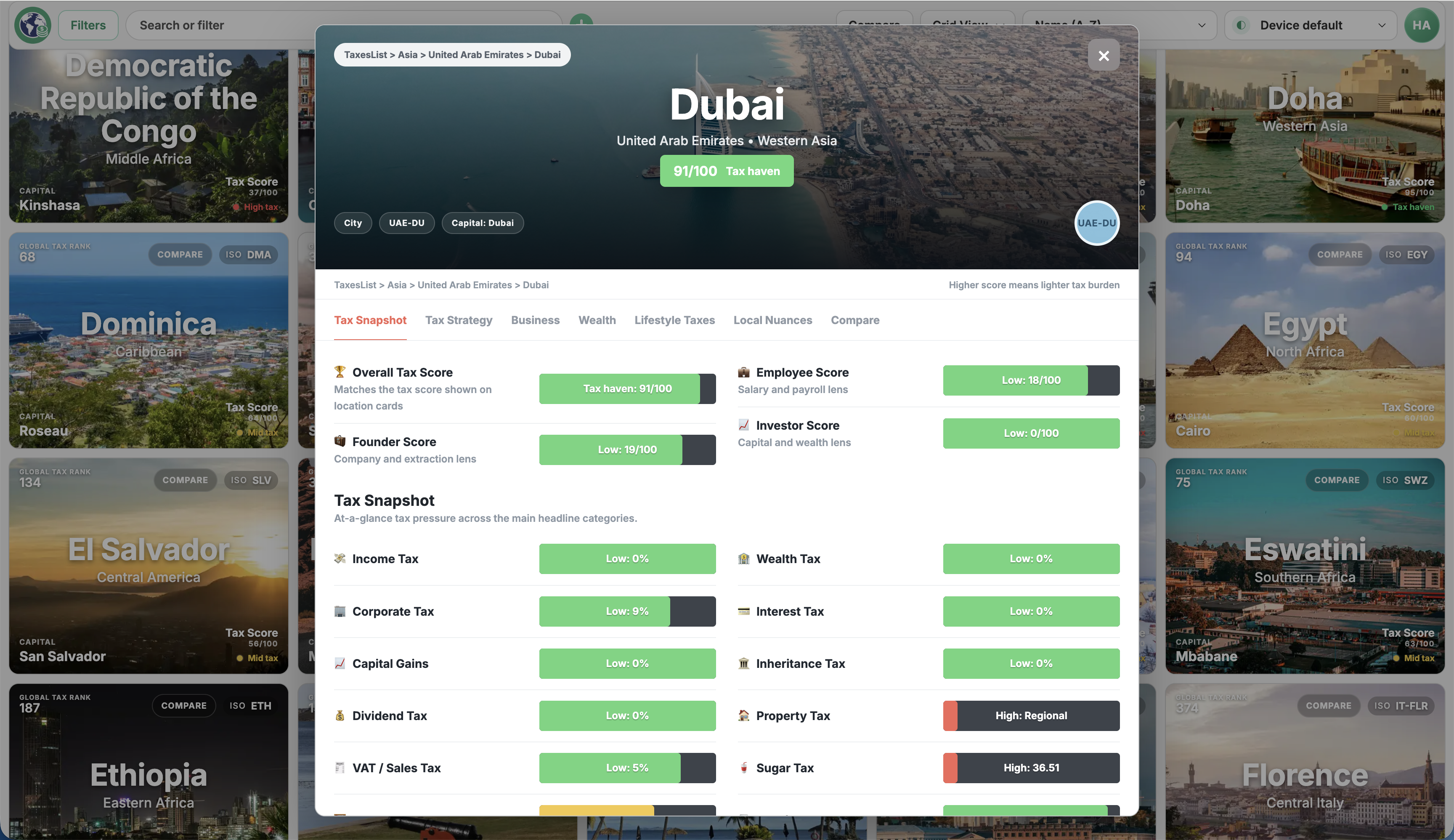 TaxesList gallery image