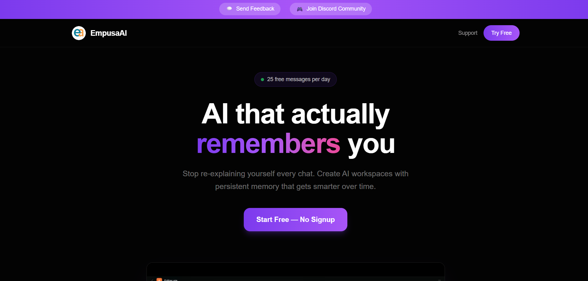 EmpusaAI-won - Main product screenshot demonstrating key features and user interface