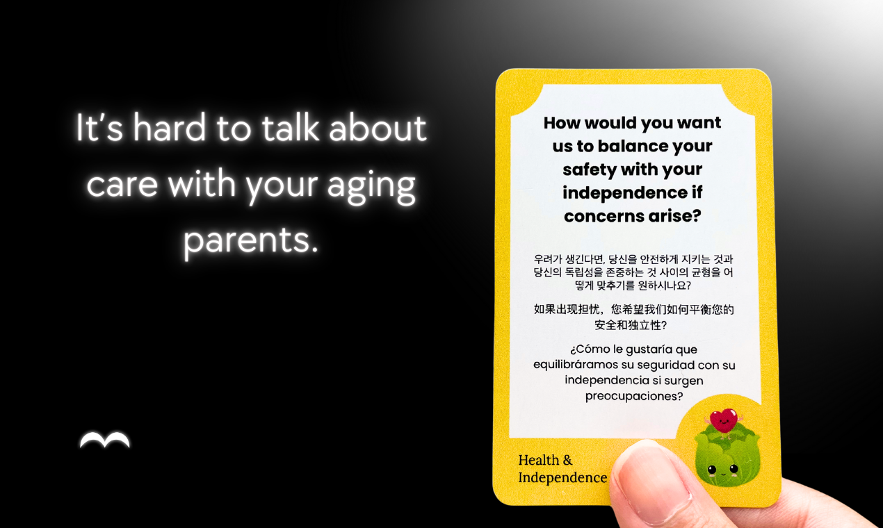 LettuceTalk - AI caregiving conversation cards for bilingual families media 2