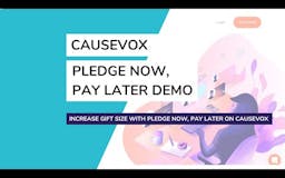 Pledge Now Pay Later by CauseVox media 1