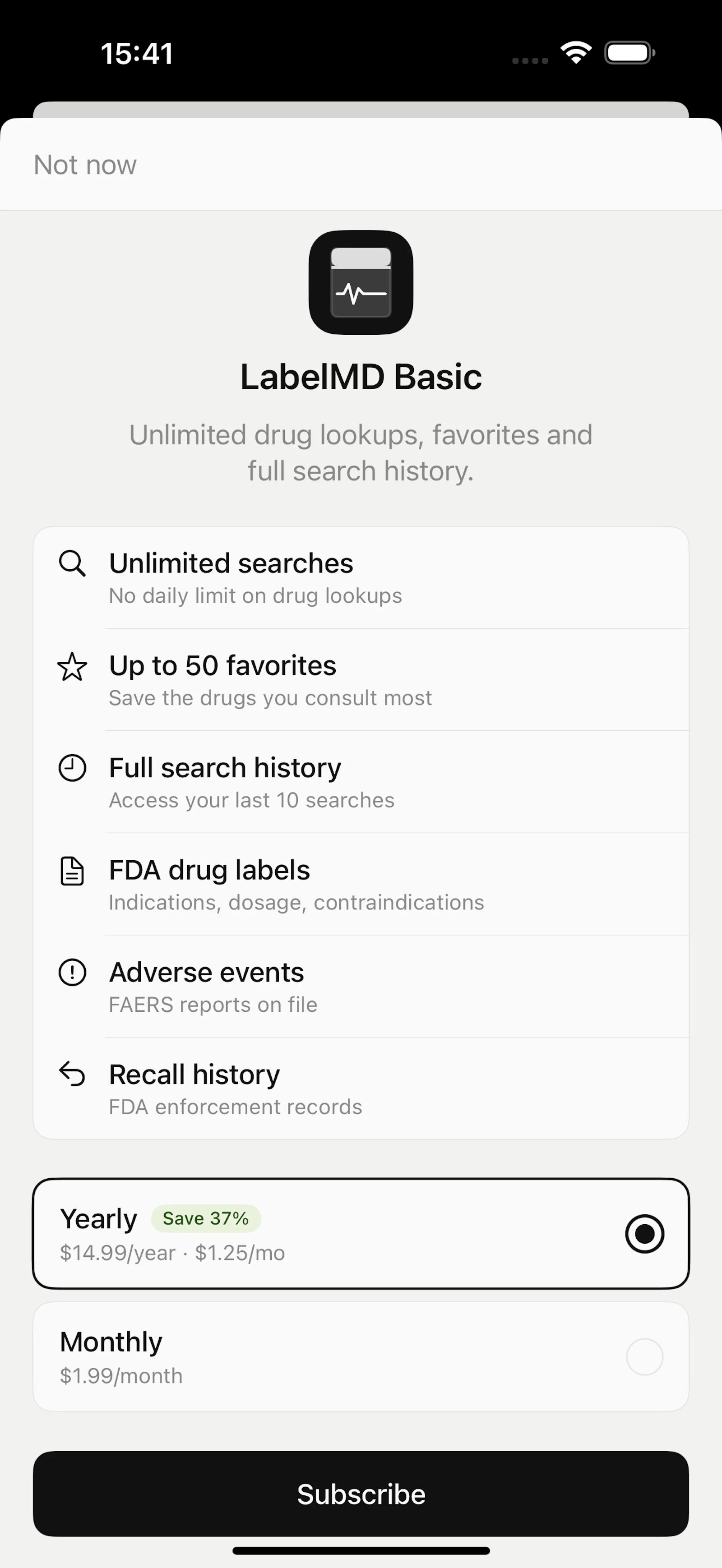 LabelMD — FDA Drug Labels Reference screenshot 5