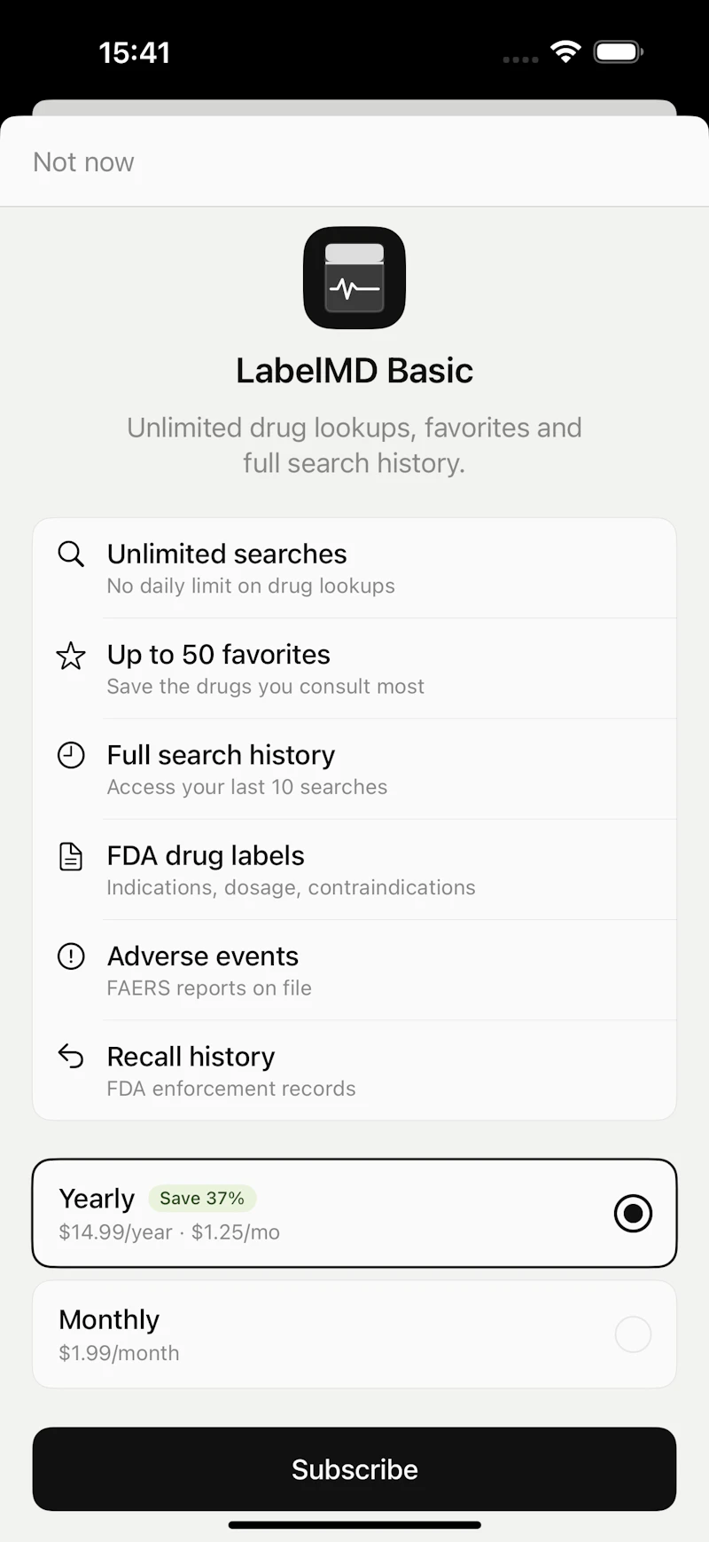 LabelMD — FDA Drug Labels Reference screenshot 5