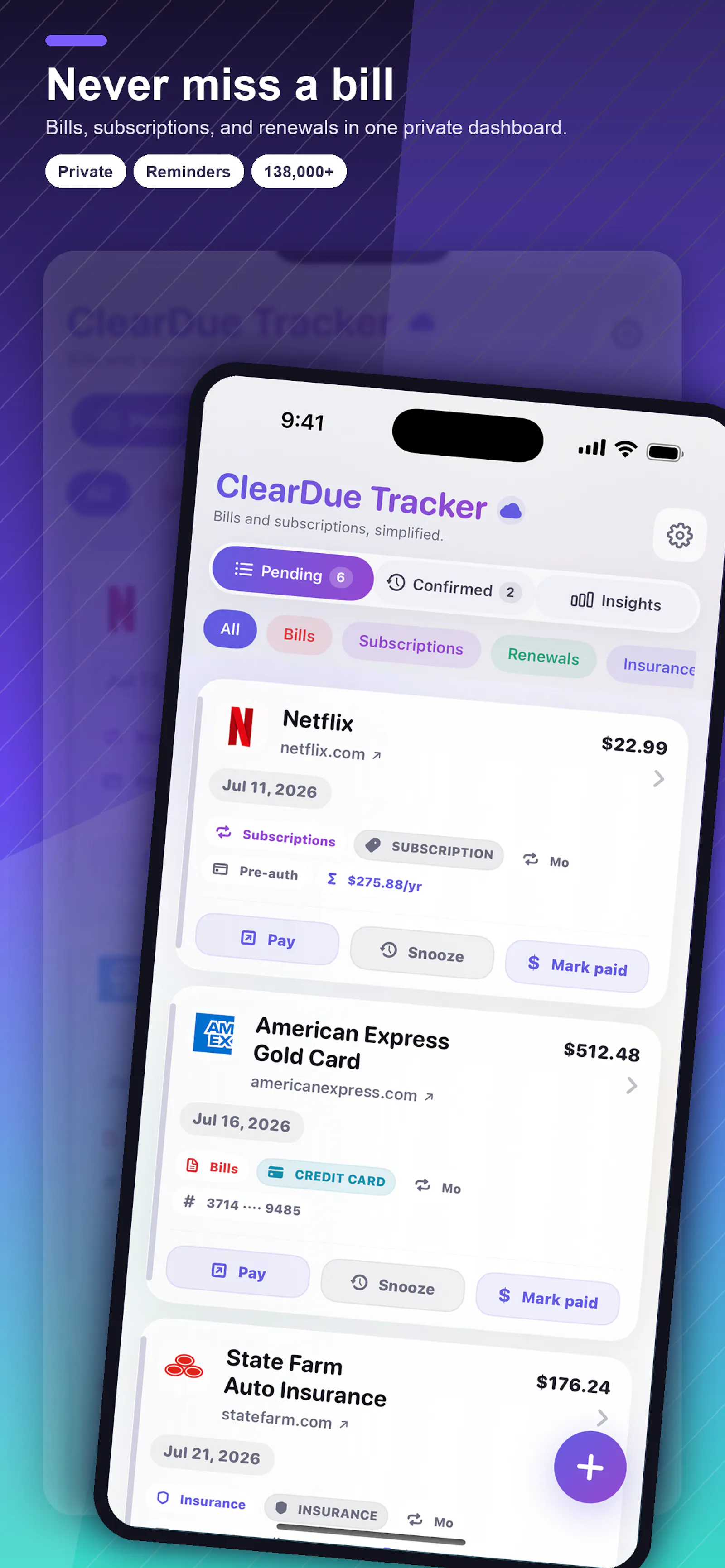 ClearDue Tracker screenshot 1