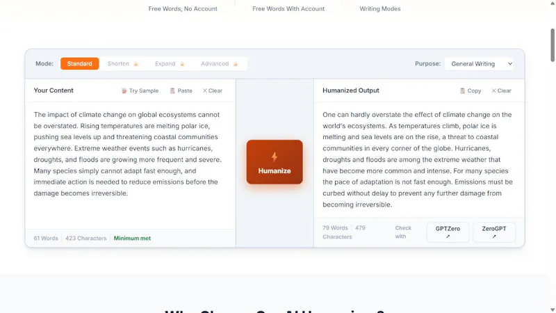 GhostWriter AI screenshot 2