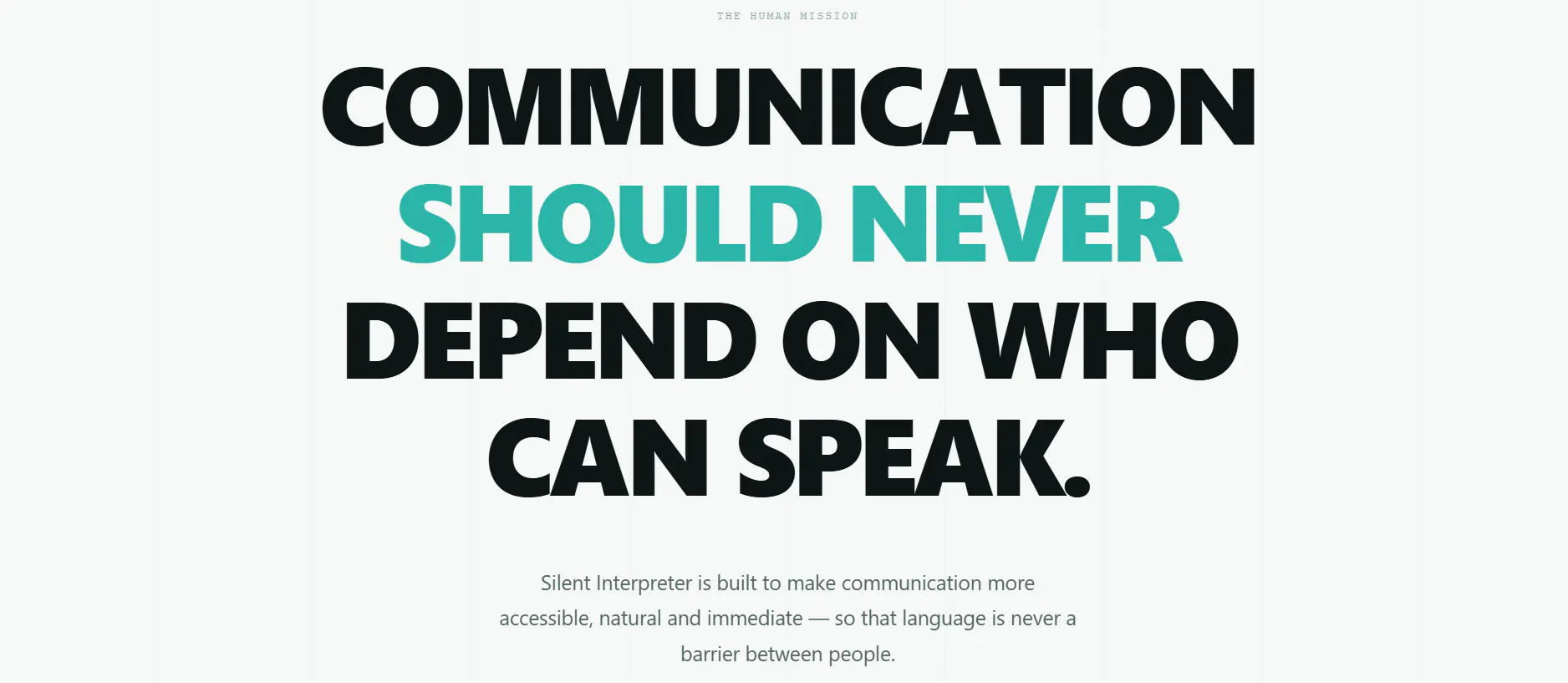 Silent Interpreter  gallery image