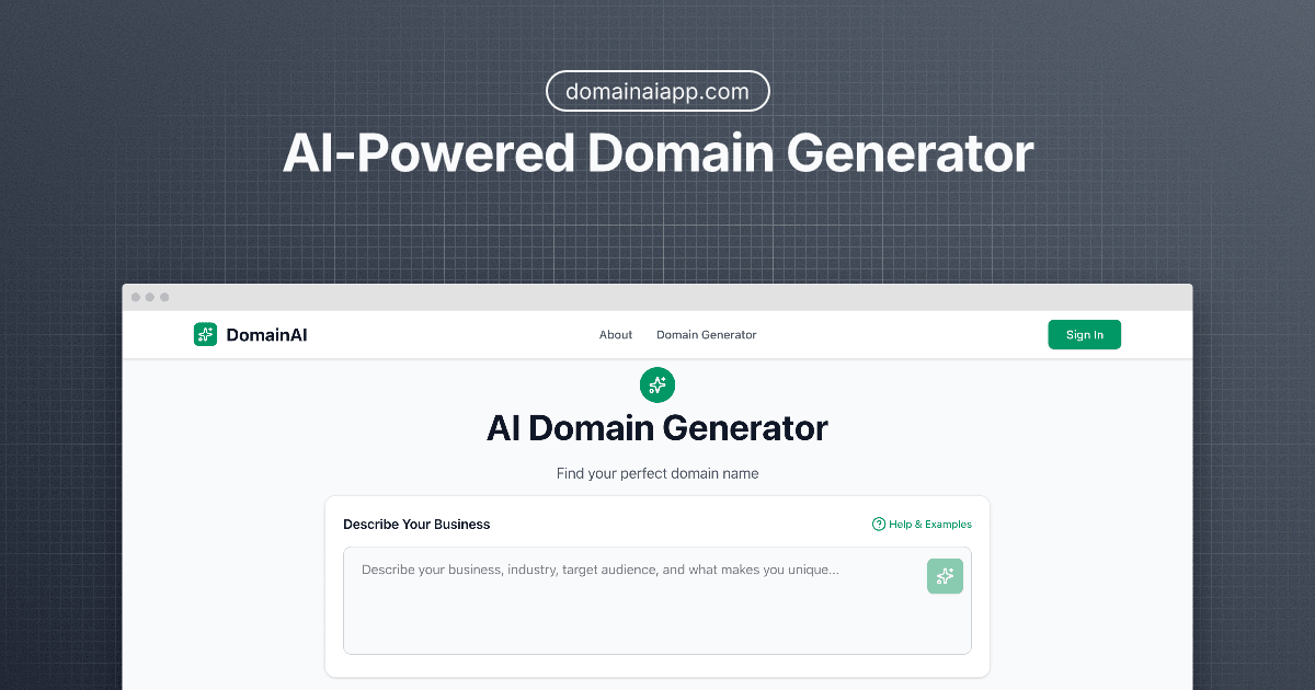 Domeini - AI-aangedreven domeingenerator media 1